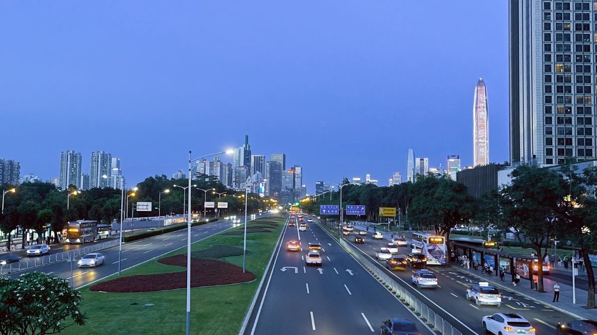 随拍深南大道香蜜湖立交