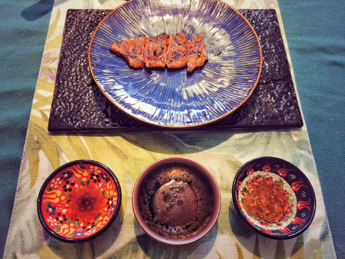 居酒屋料理烧鸟灵魂在内脏鸡肝鸡皮鸡郡肉反而没那么出彩了还有压轴大