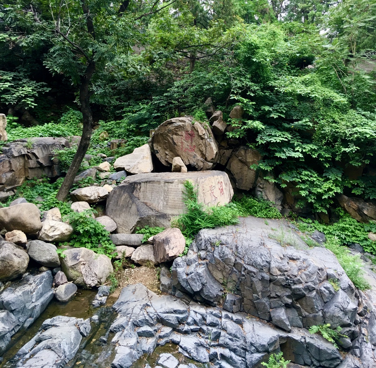 泰山地址奇观醉心石