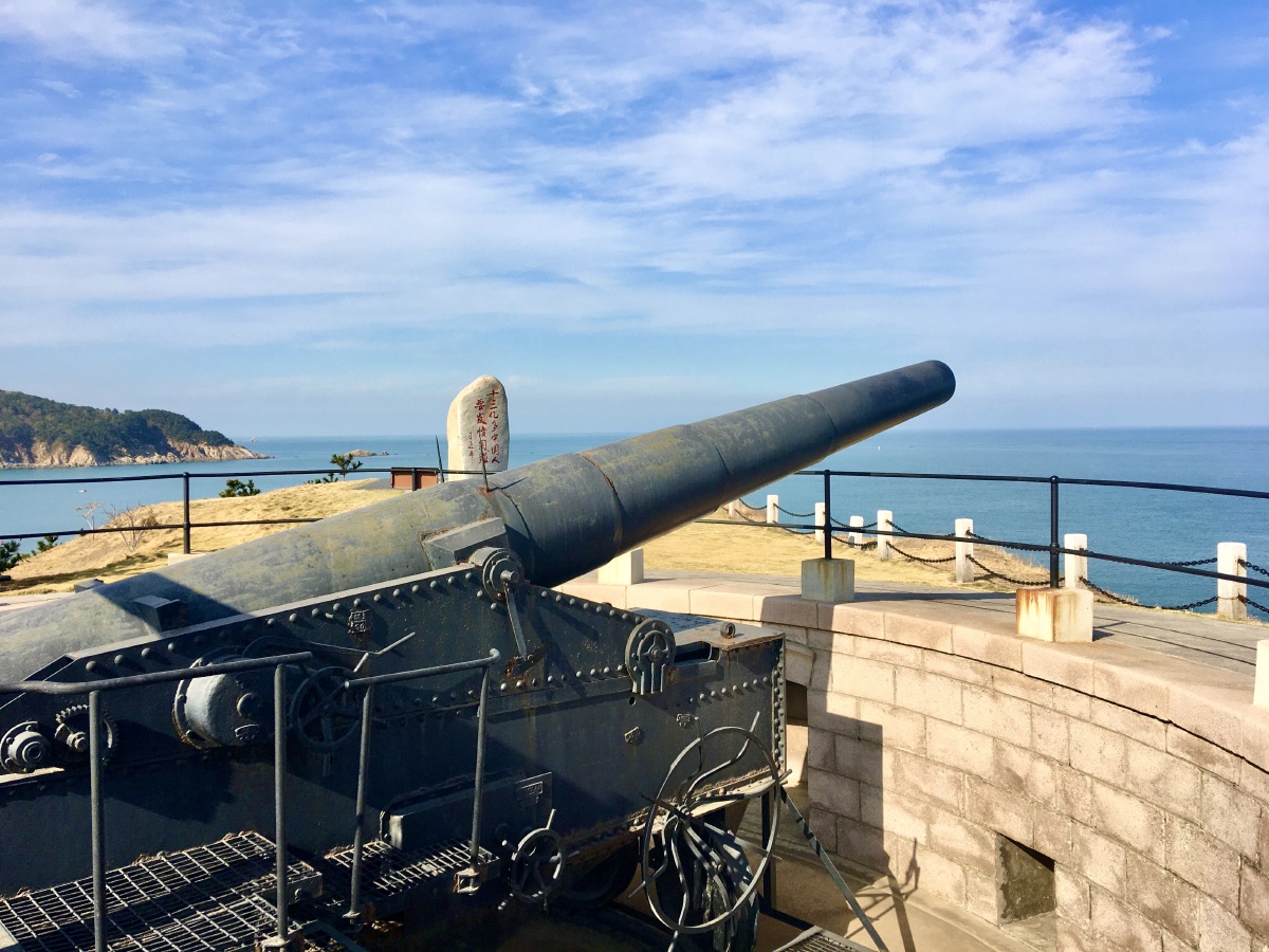 刘公岛的克虏伯大炮