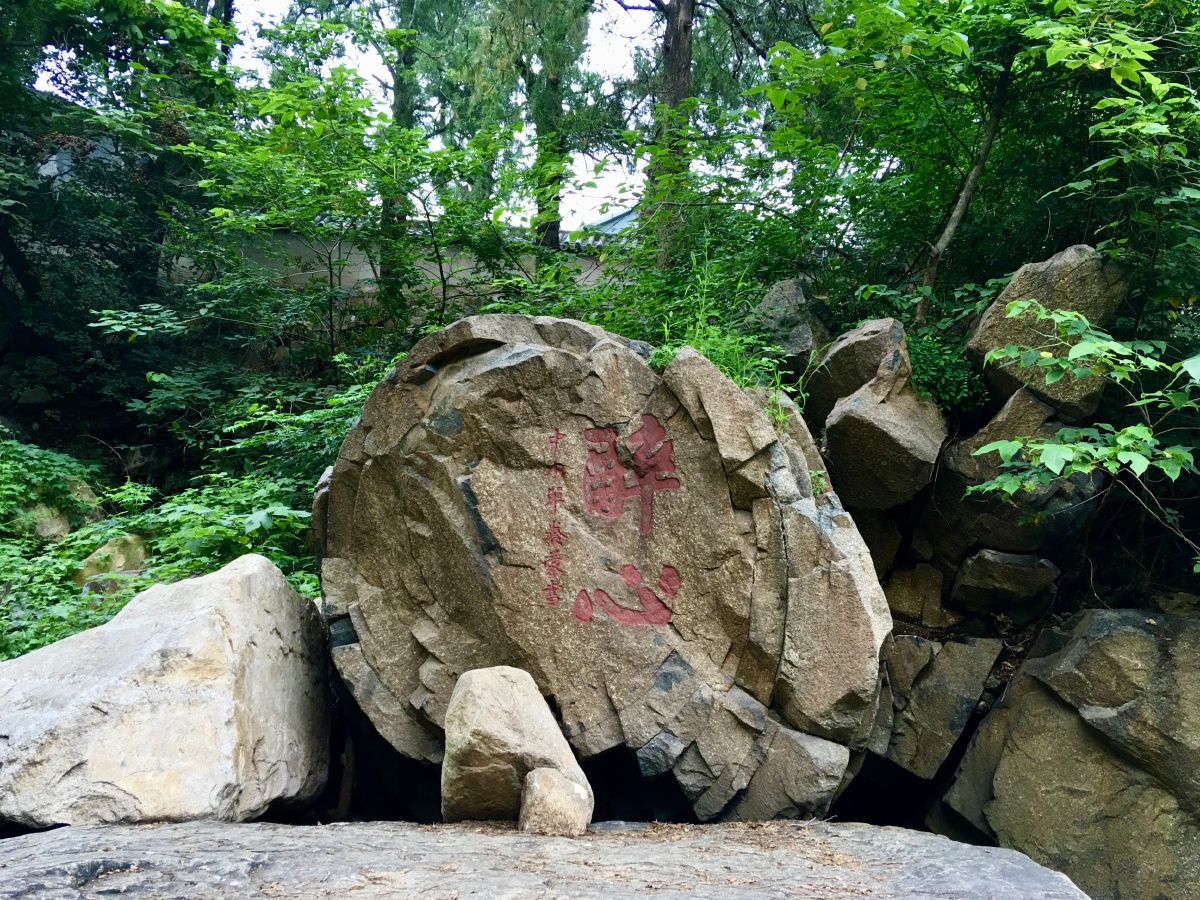 泰山地址奇观醉心石