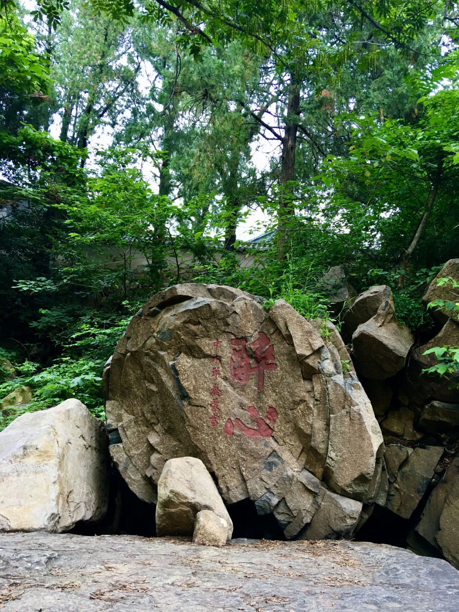 泰山地址奇观醉心石