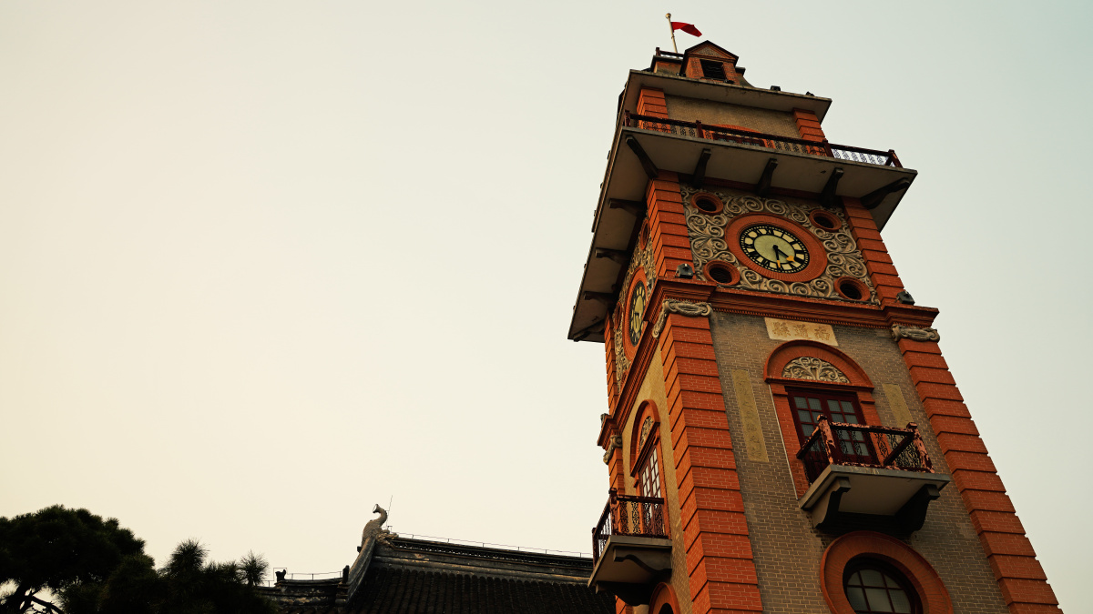 南通地标性建筑南大街钟楼