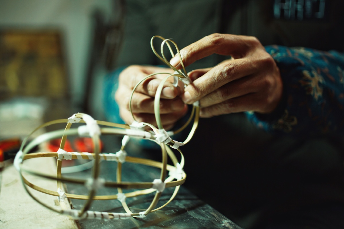 手扎灯"兔子望月"