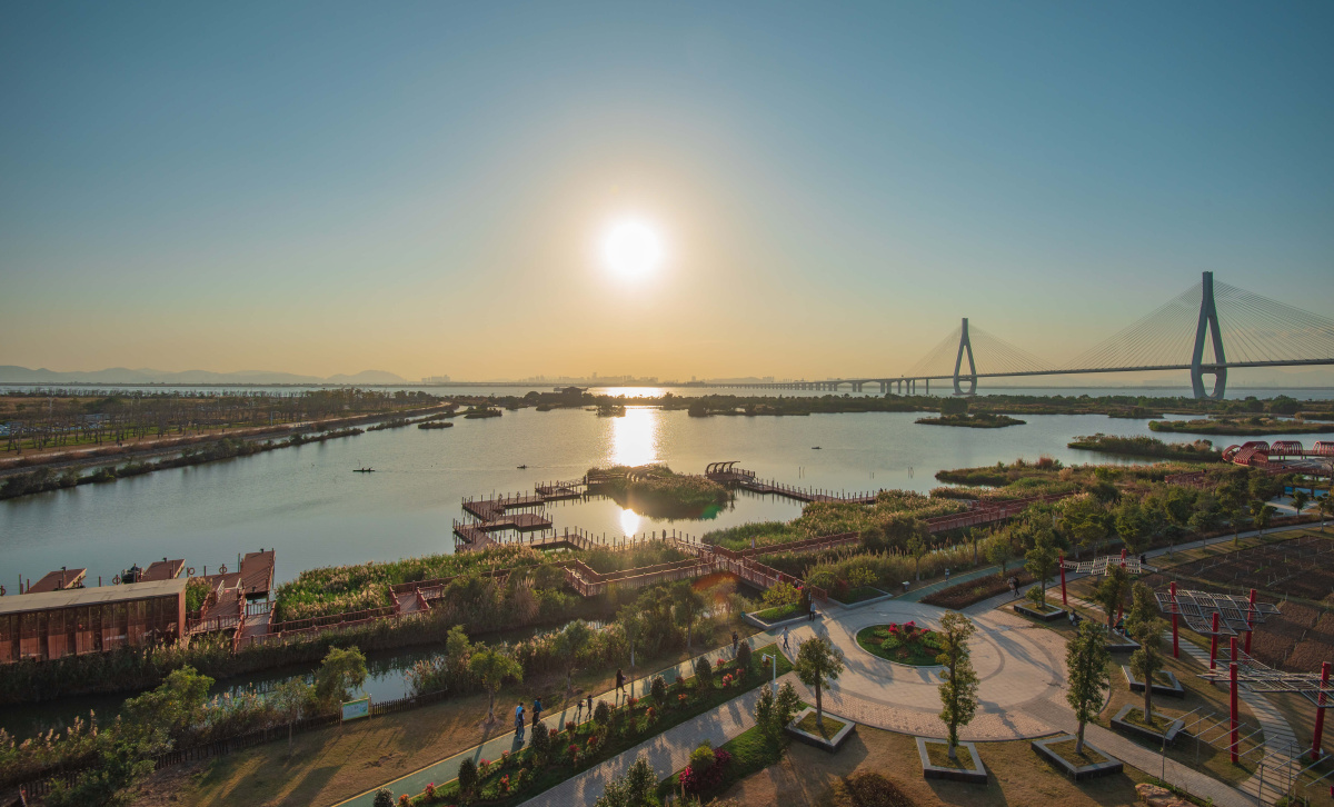 夕阳下的横琴芒洲湿地公园 - 珠海黄药师999 - 图虫