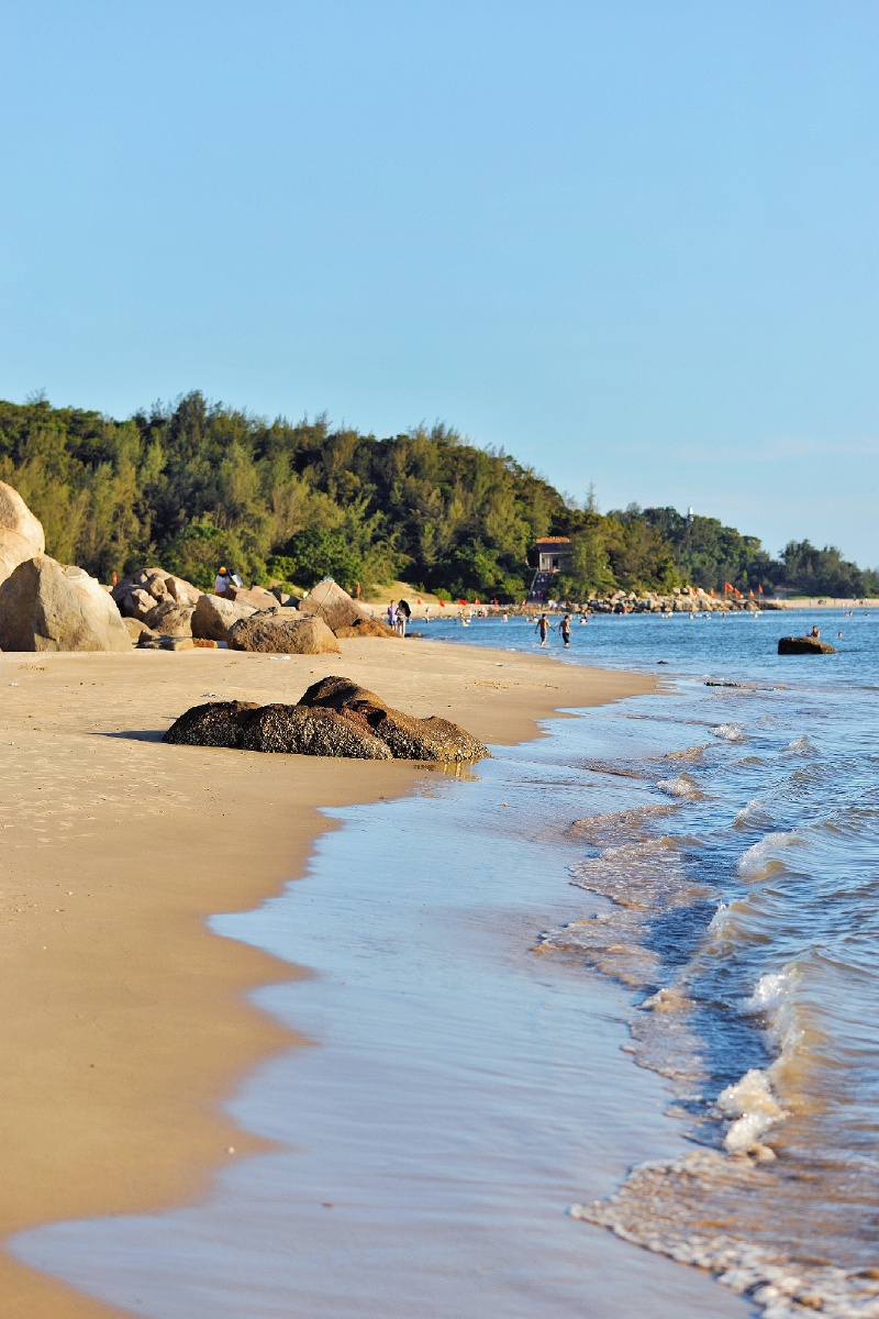 阳江海陵岛沙滩,马尾岛日落.