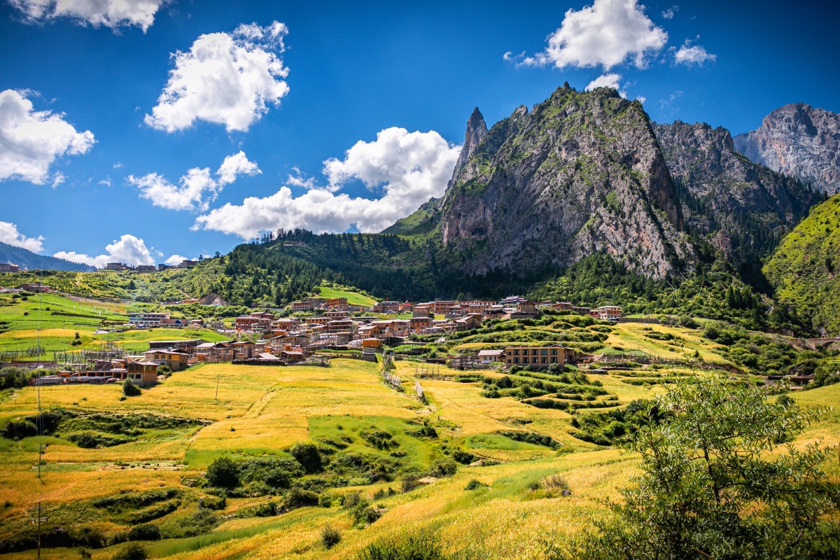 甘肃省扎尕那如世外桃源一般的地方