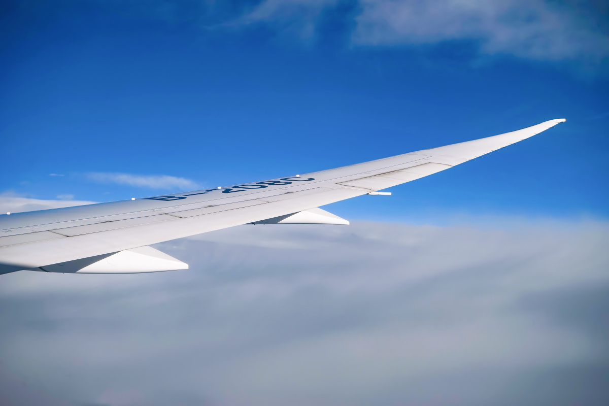 波音787机翼摄于y97531航班