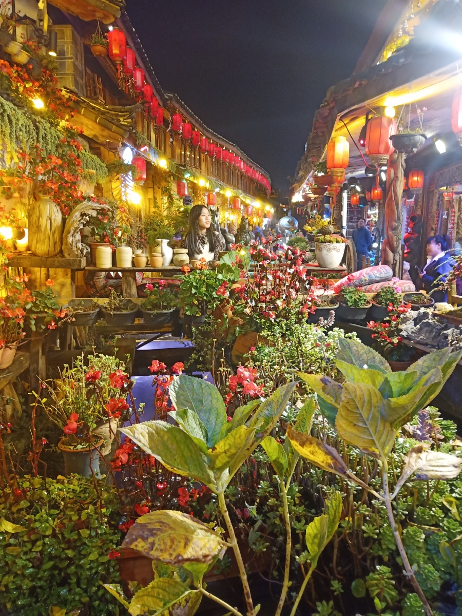 【丽江夜色如此撩人】放眼丽江夜市,五彩缤纷的灯光与古城建筑交相