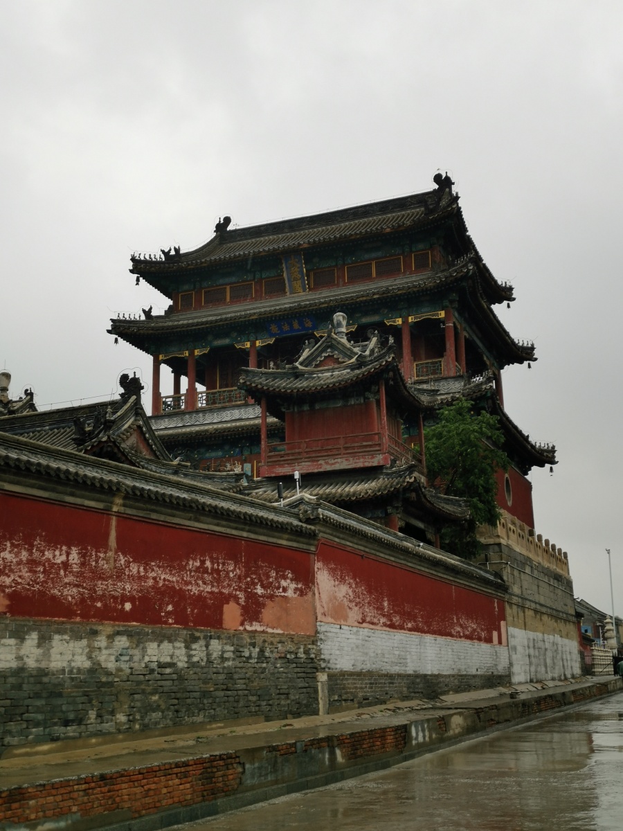 雨中大悲阁保定府