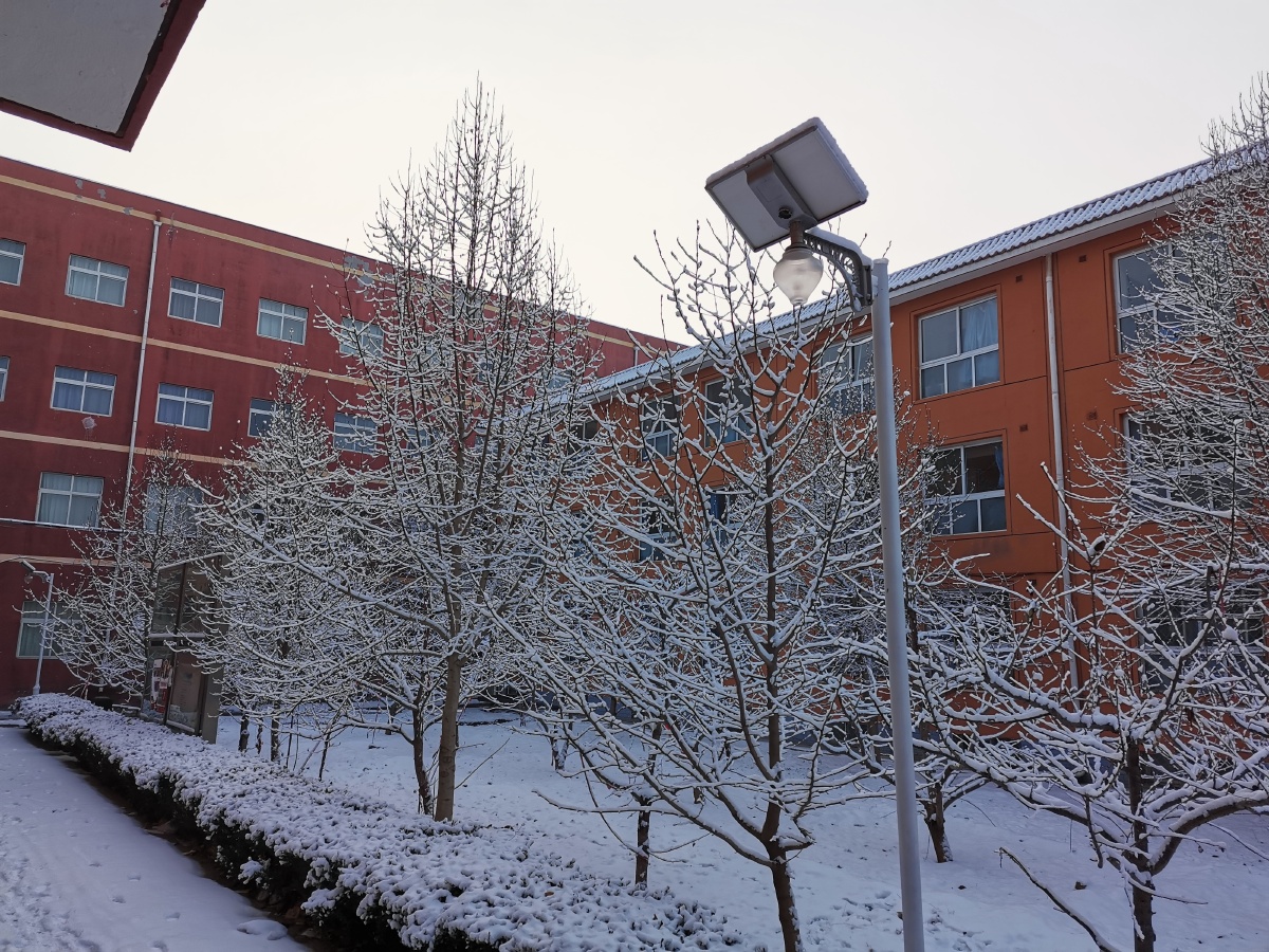 美丽的北京联合大学昌平校区雪景