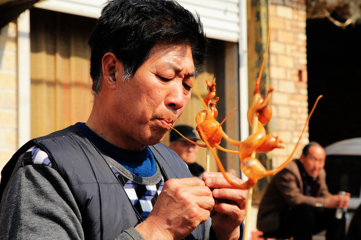 吹糖人 - 抓拍, 佳能, 山西, 纪实, 街头拍客 - 高原