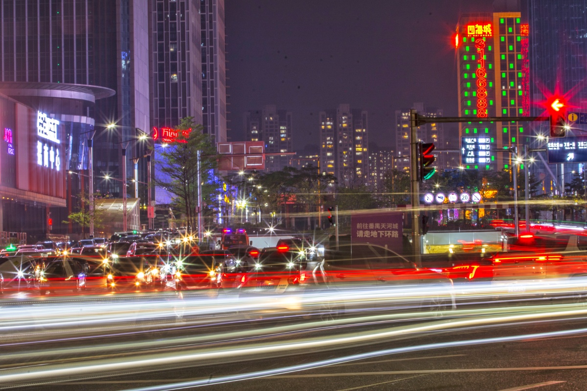 番禺南村万博夜色