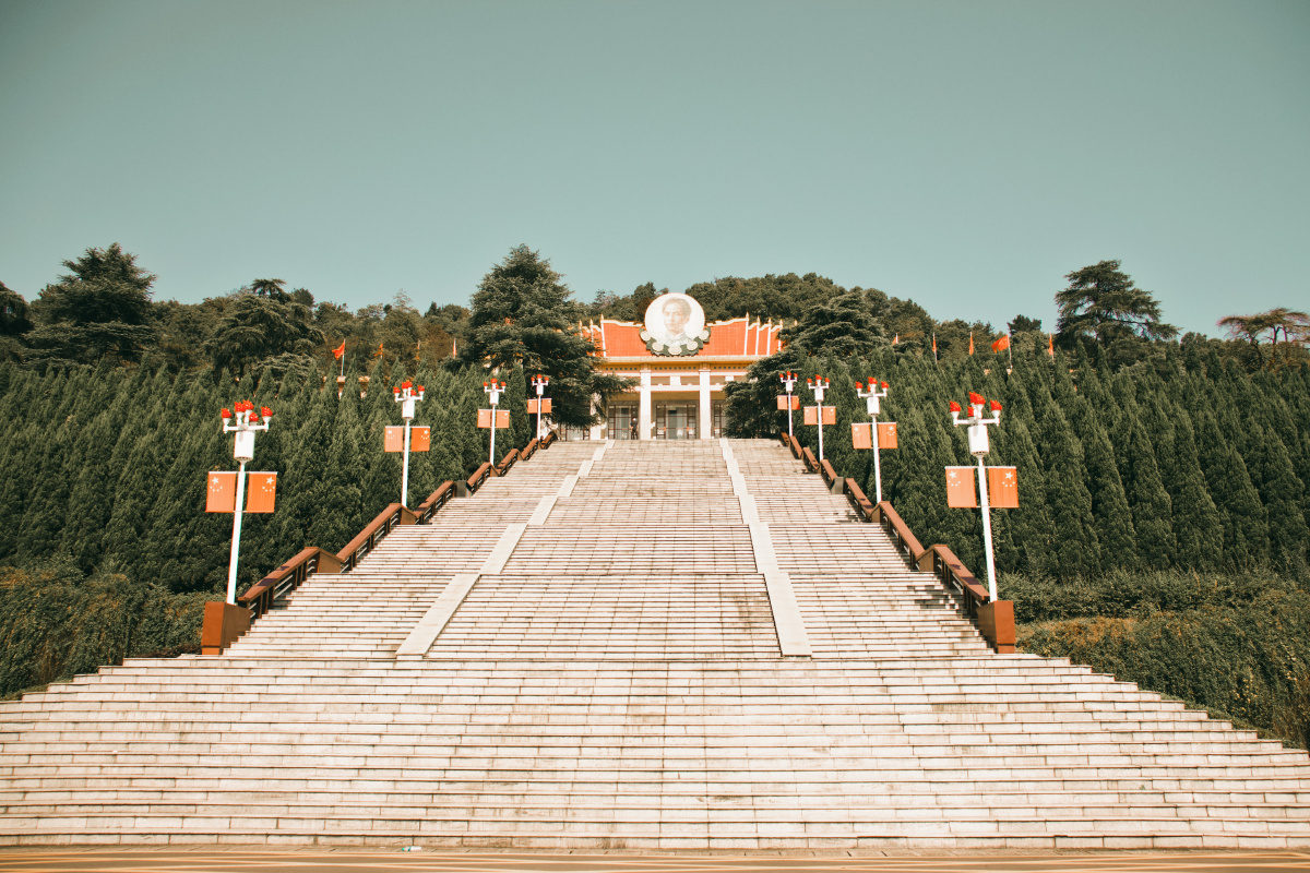 第一次去安源工人纪念馆在场外拍了拍