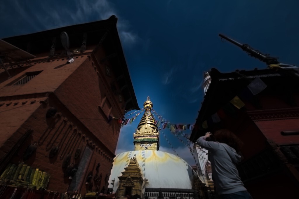 心中的大佛-尼泊尔-适马12-24mm