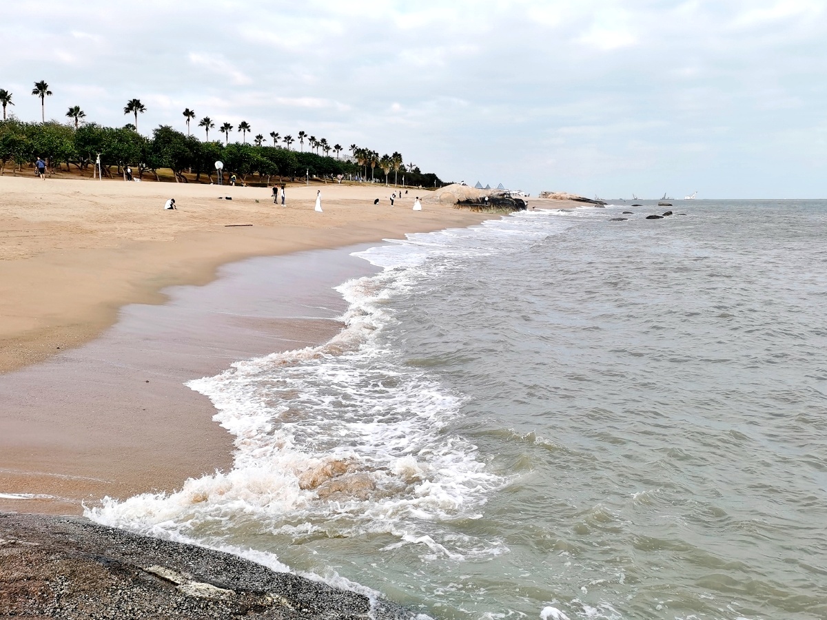 厦门环岛路海韵台海岸风光