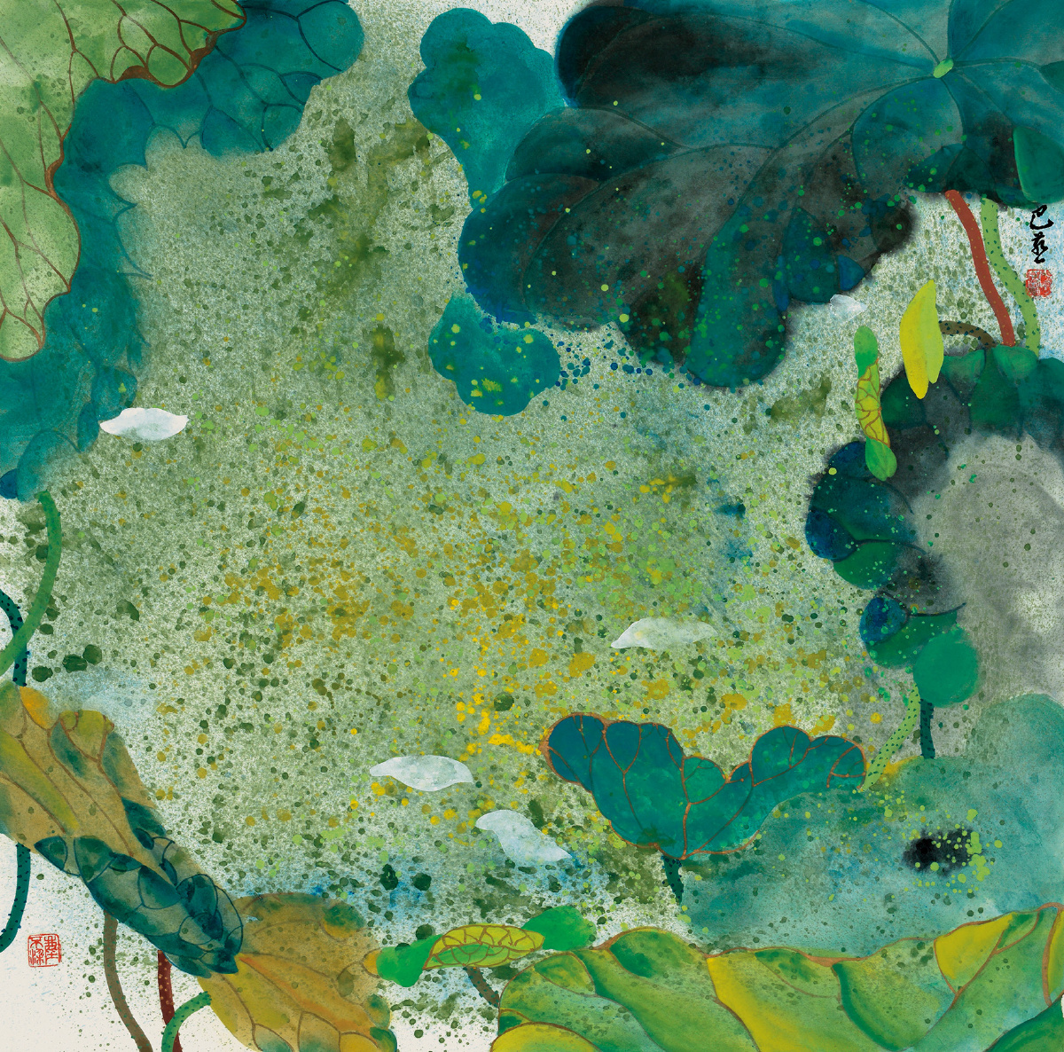 《由心》之三.国画.作者:巴燕