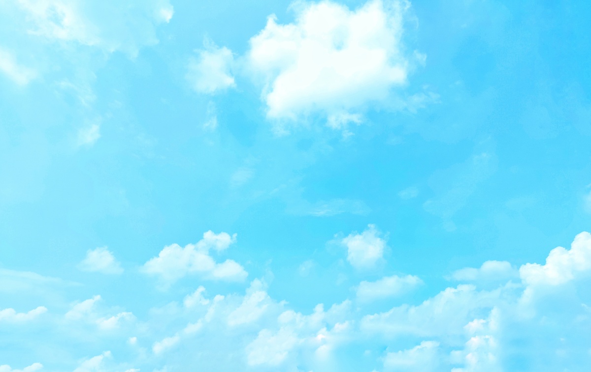 浅蓝色天空调色