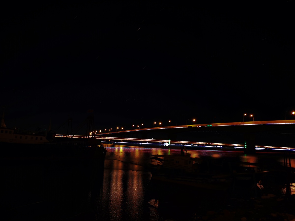 海鸥岛大桥,流光快门