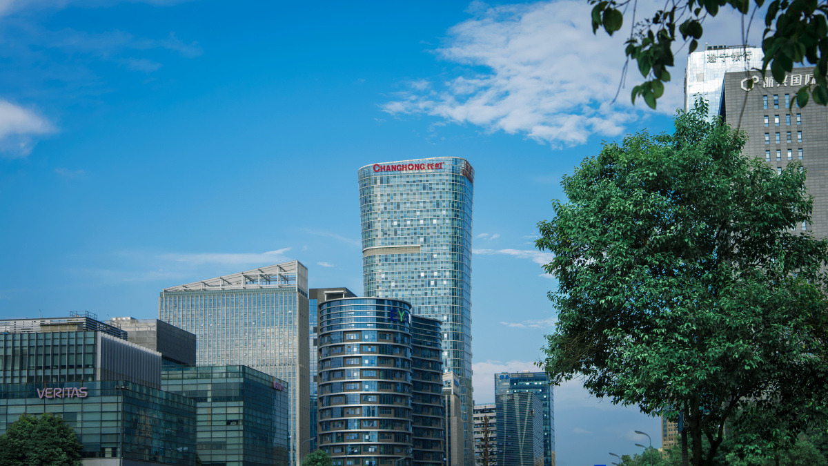 上班路上随手拍一张成都天府四街