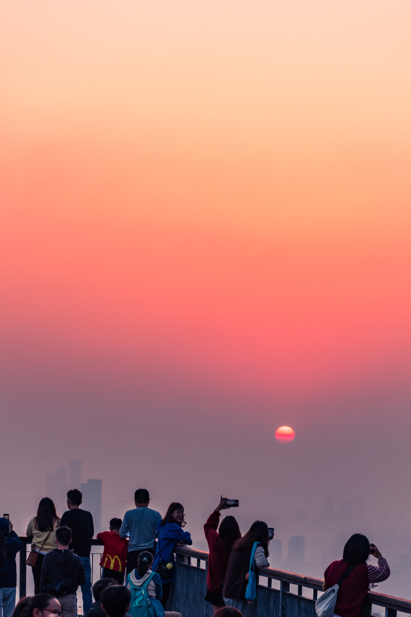 紫金山日落