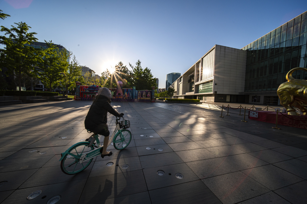 清晨的北京城市