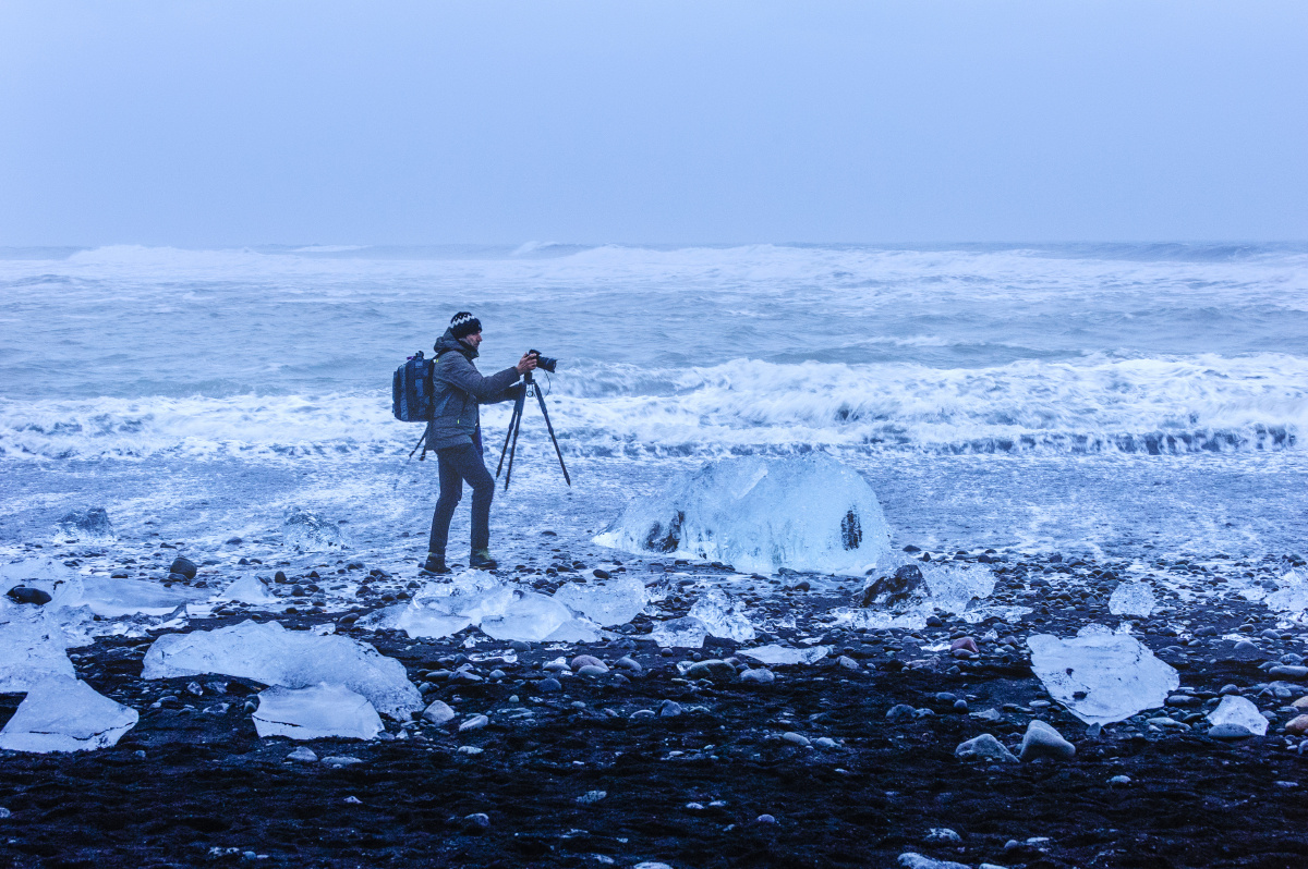 极地追海冰的摄影师