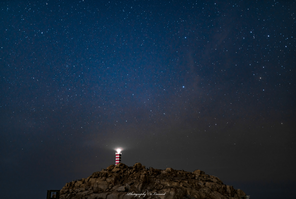 福州|平潭犯船礁灯塔星空