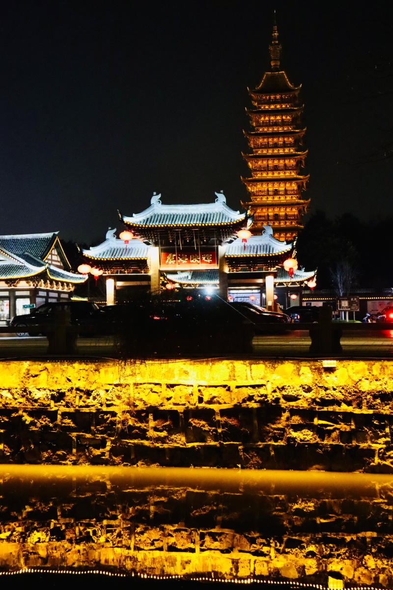 常熟方塔夜景