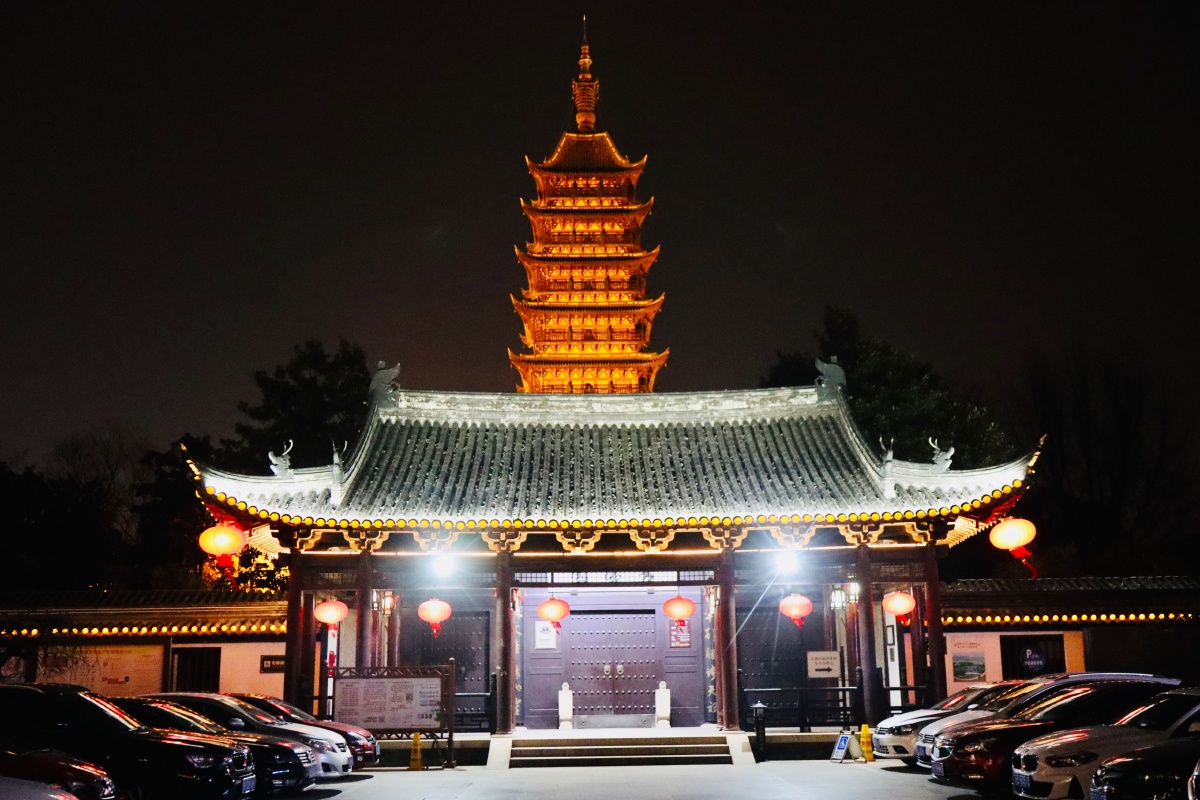 常熟方塔夜景