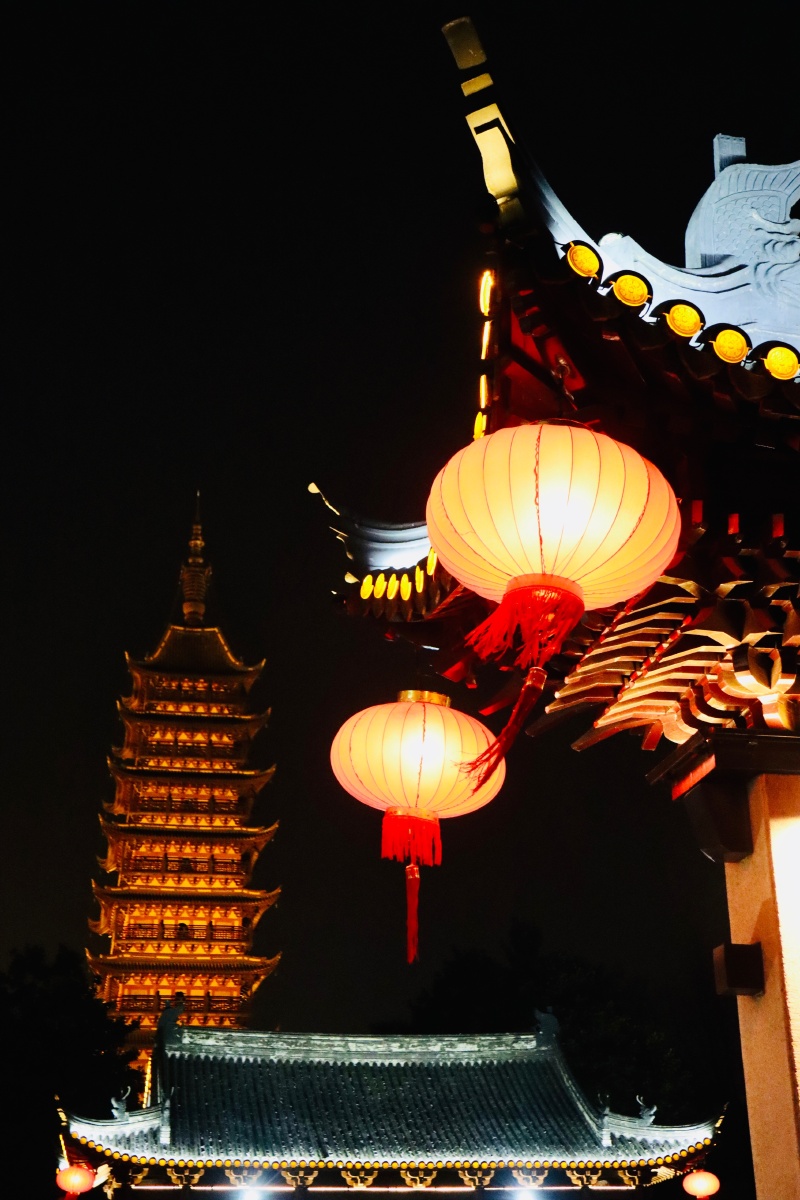 常熟方塔夜景