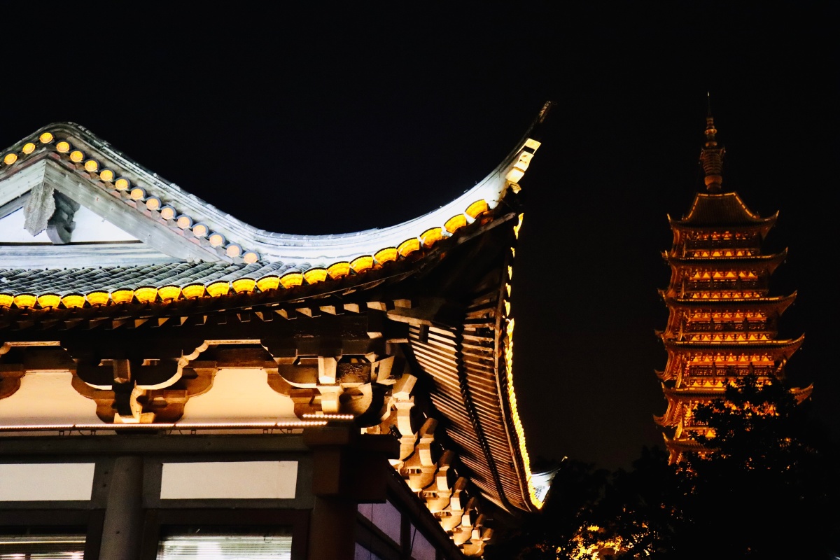 常熟方塔夜景