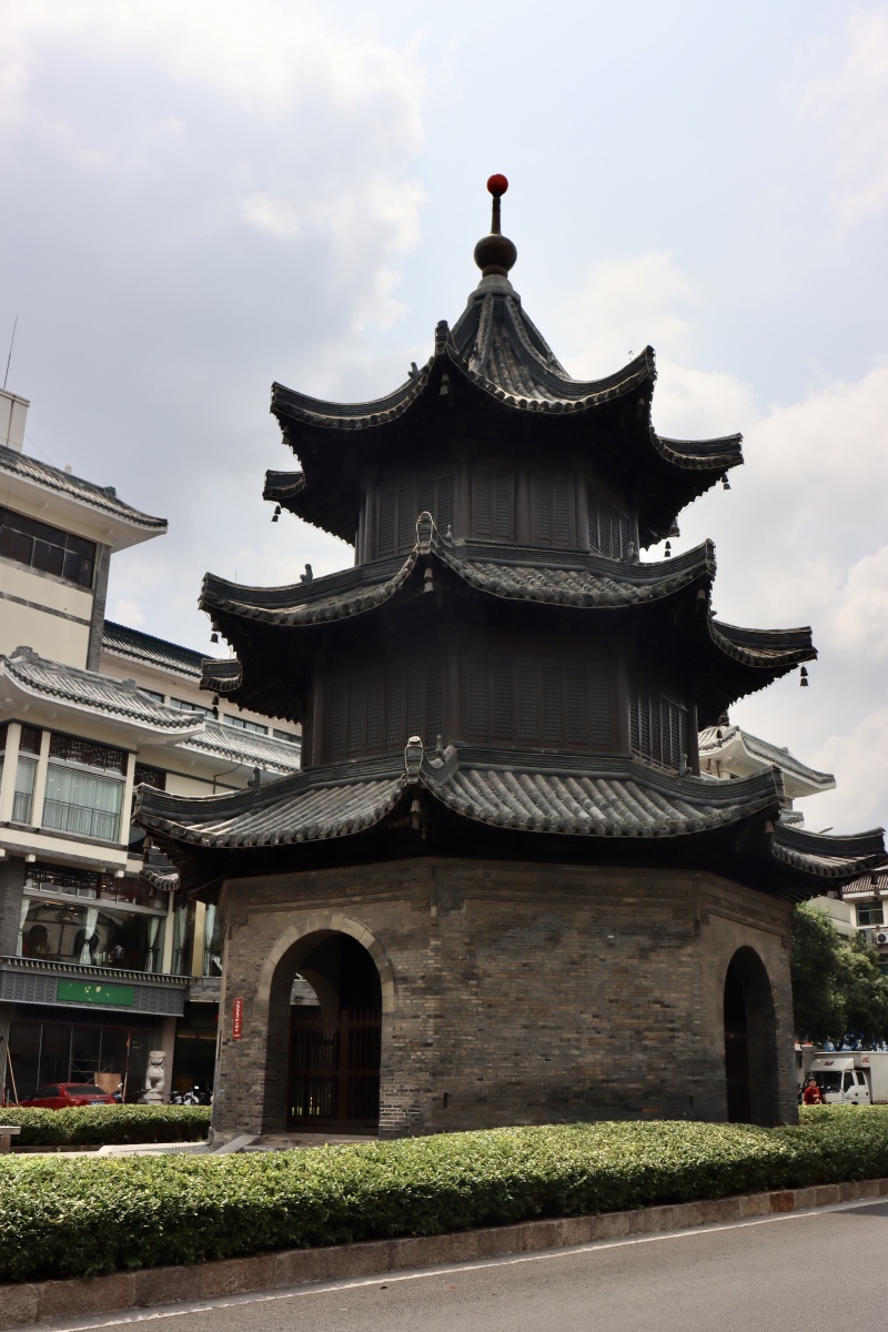 扬州街景文昌阁四望亭扬州大学