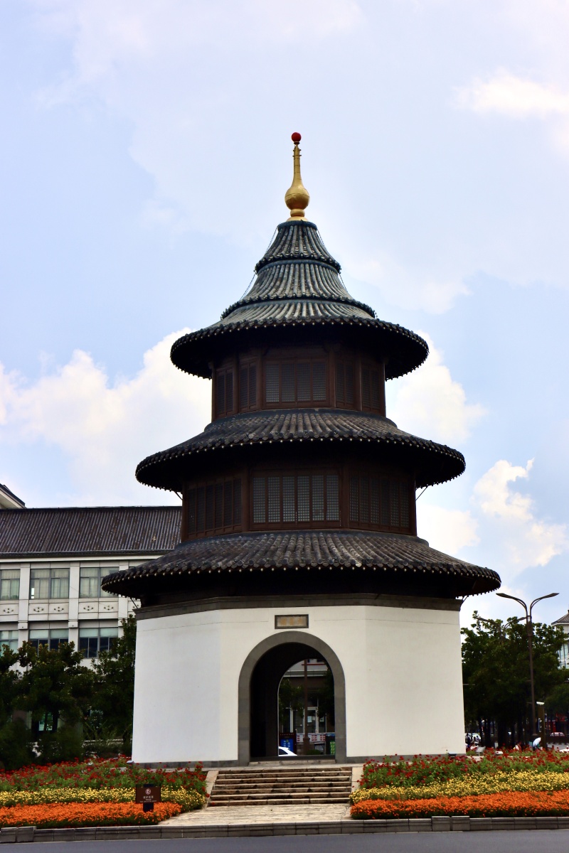 扬州街景文昌阁四望亭扬州大学
