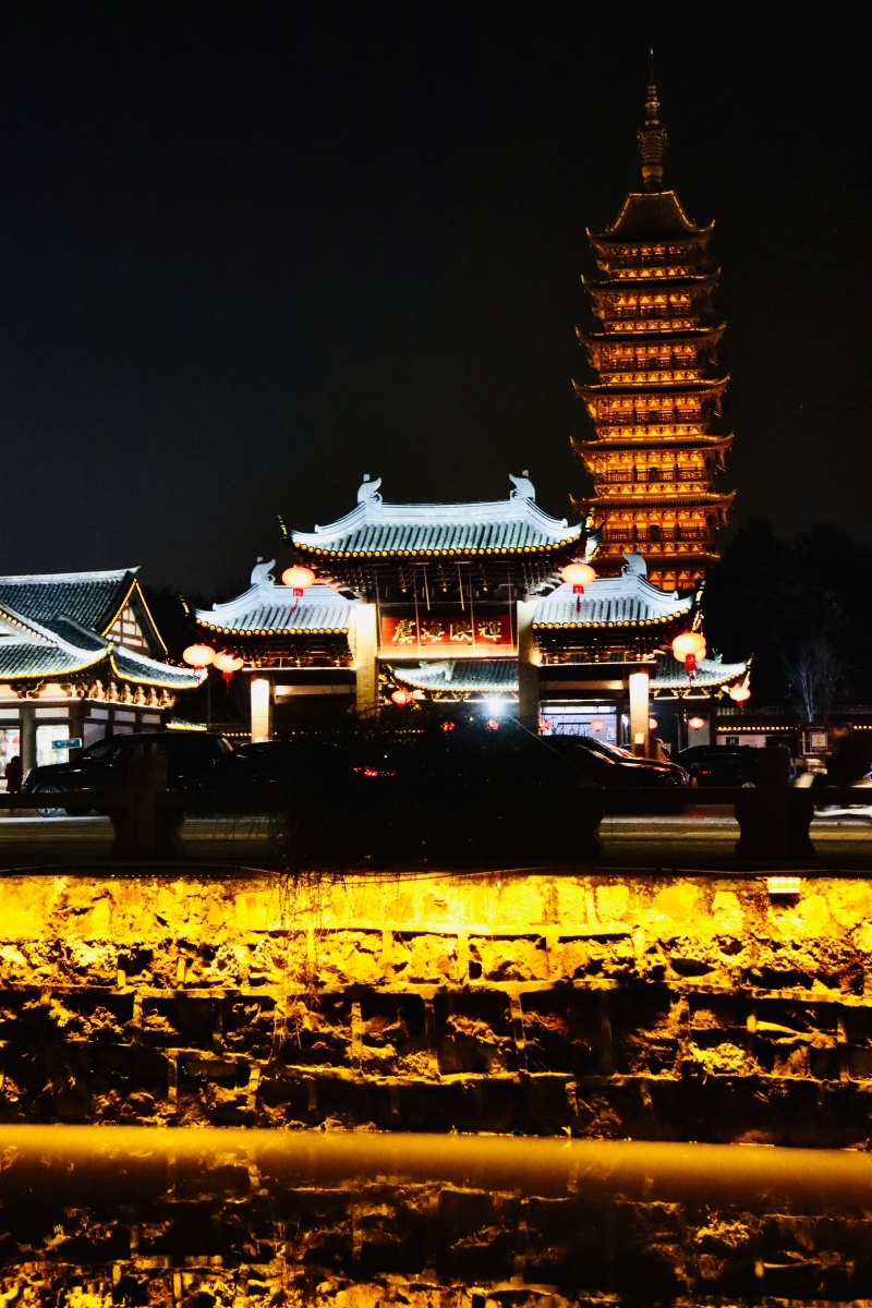 常熟方塔夜景