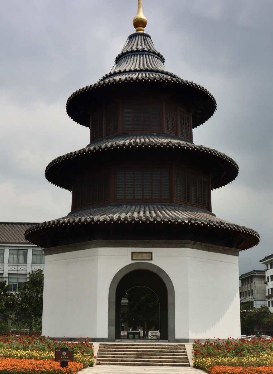 扬州街景文昌阁四望亭扬州大学