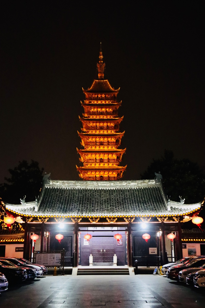 常熟方塔夜景