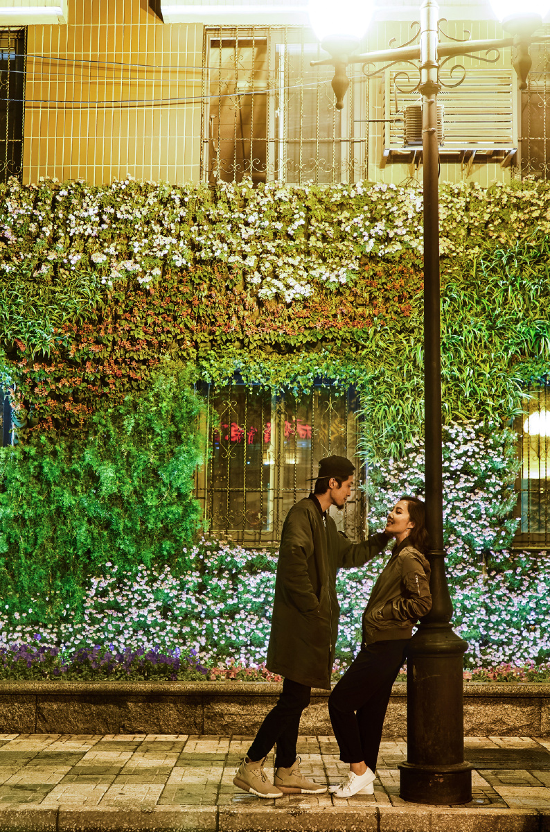 五大道的路灯下,情侣间的呢喃,小伙子很帅姑娘很美 发布于  17年2月4