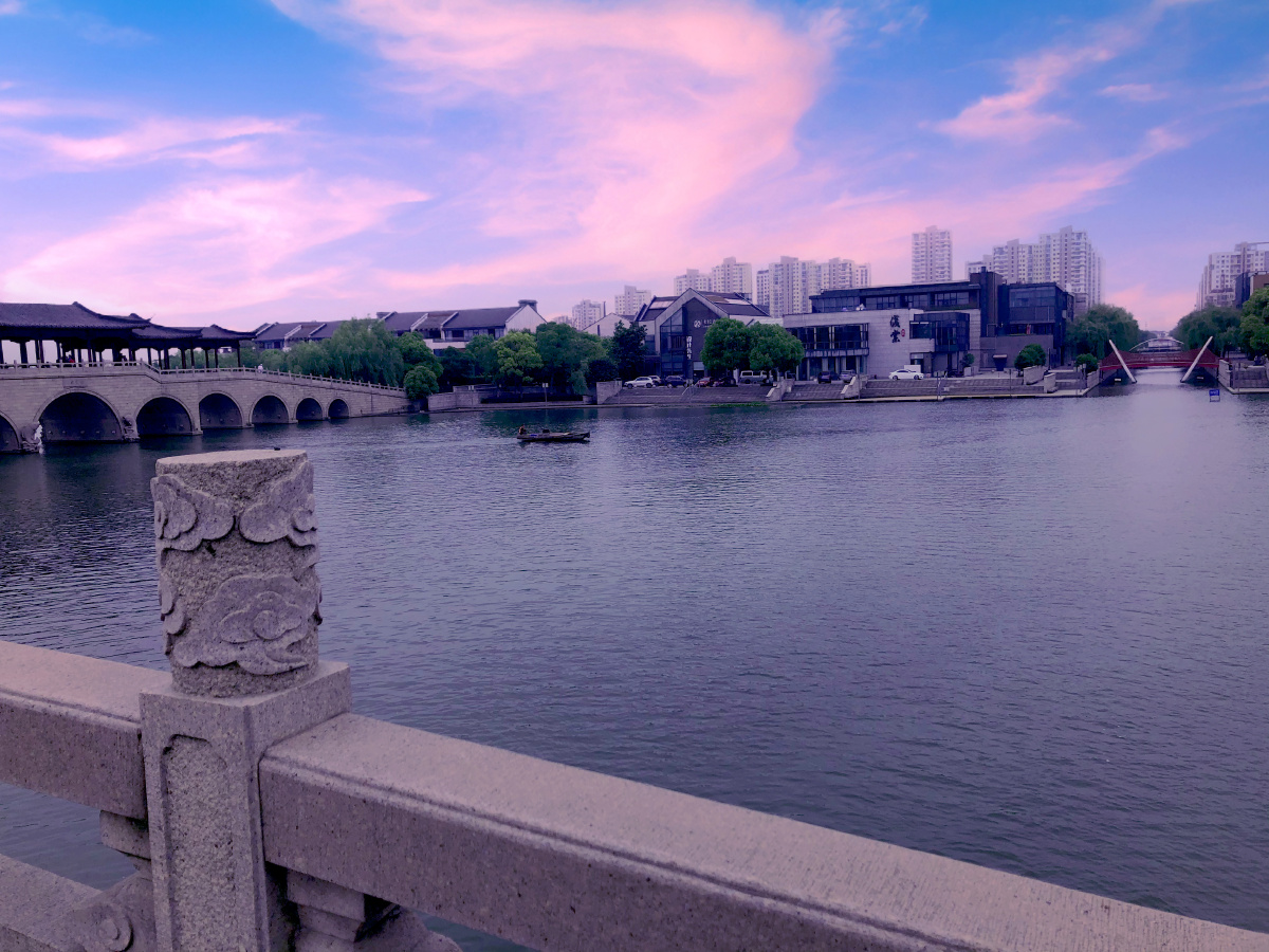 风景区苏州园林湖李公堤