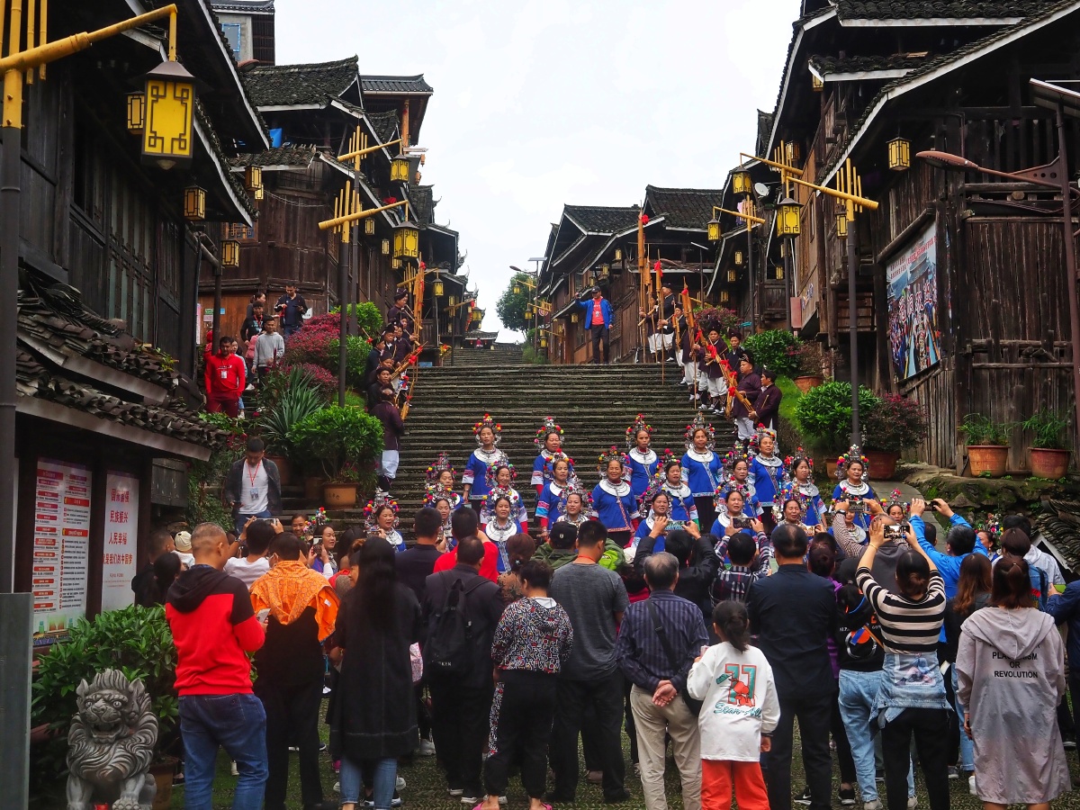 拍摄于广西柳州三江侗族自治县林溪镇冠洞村,冠洞村是全国民族特色