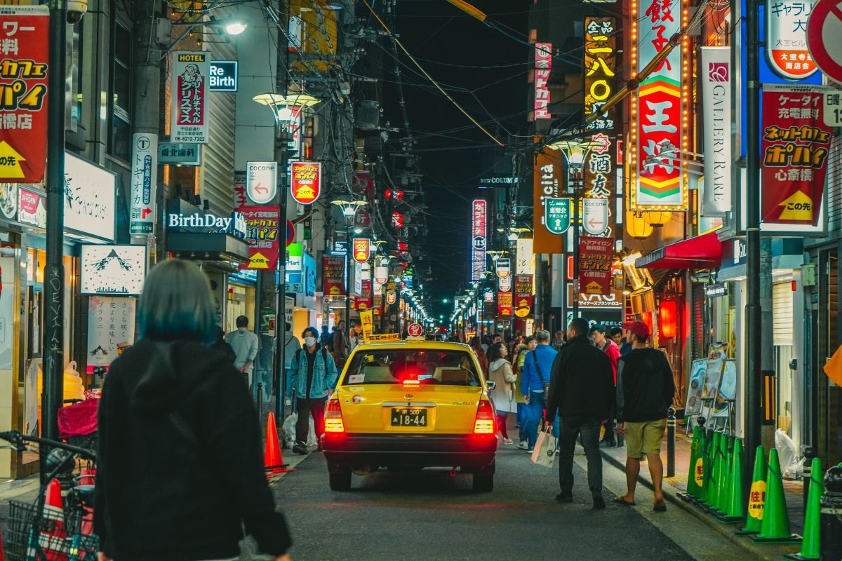 日本街头夜景纪实