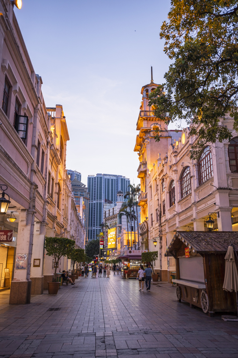 中山市孙文西路步行街.
