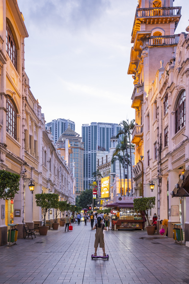 中山市孙文西路步行街.