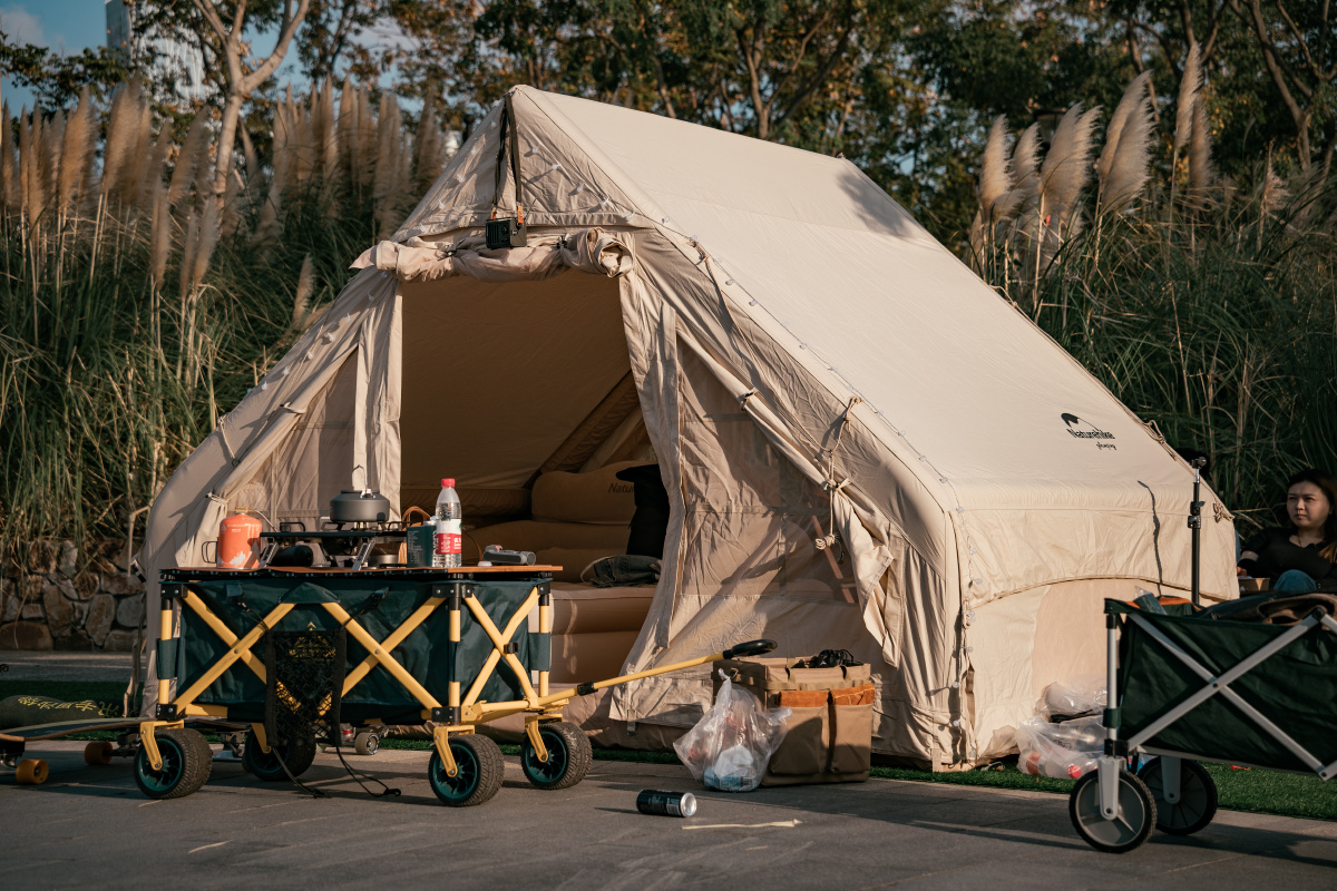 前滩休闲公园帐篷营地秋日随拍 - 空一tyksi - 图虫