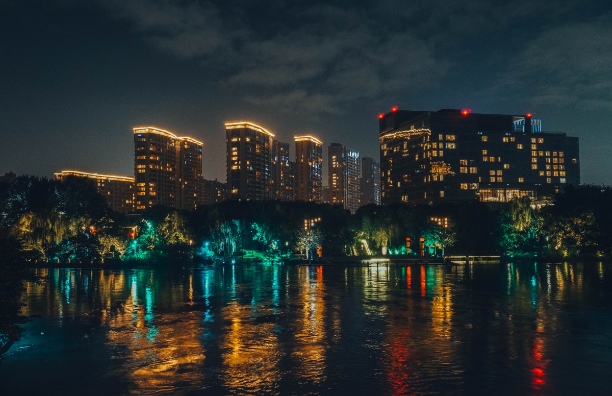 杭州小河直街夜晚瞎拍