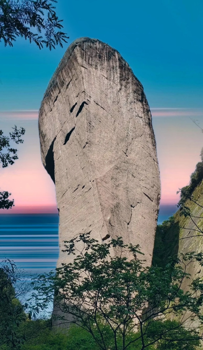 奇山奇峰顶天立地鬼斧神工惊天一柱