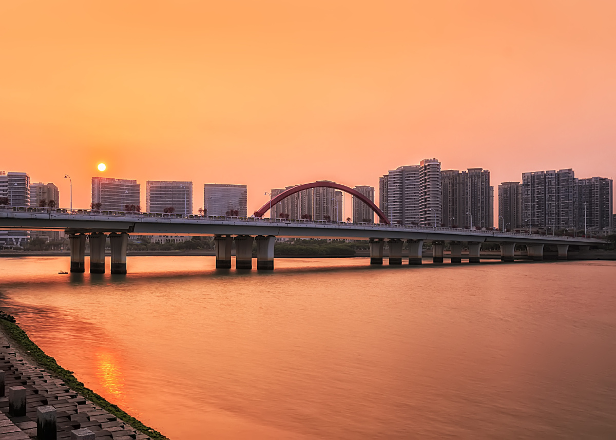 日圆大桥日落 - 厦门布袋街 - 图虫