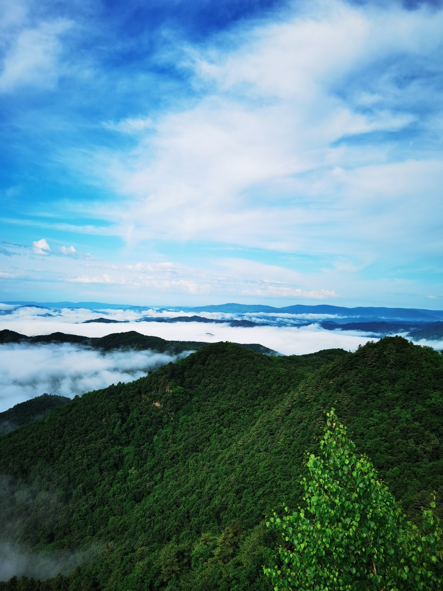 林都伊春边疆之城北国风光金祖山风景区