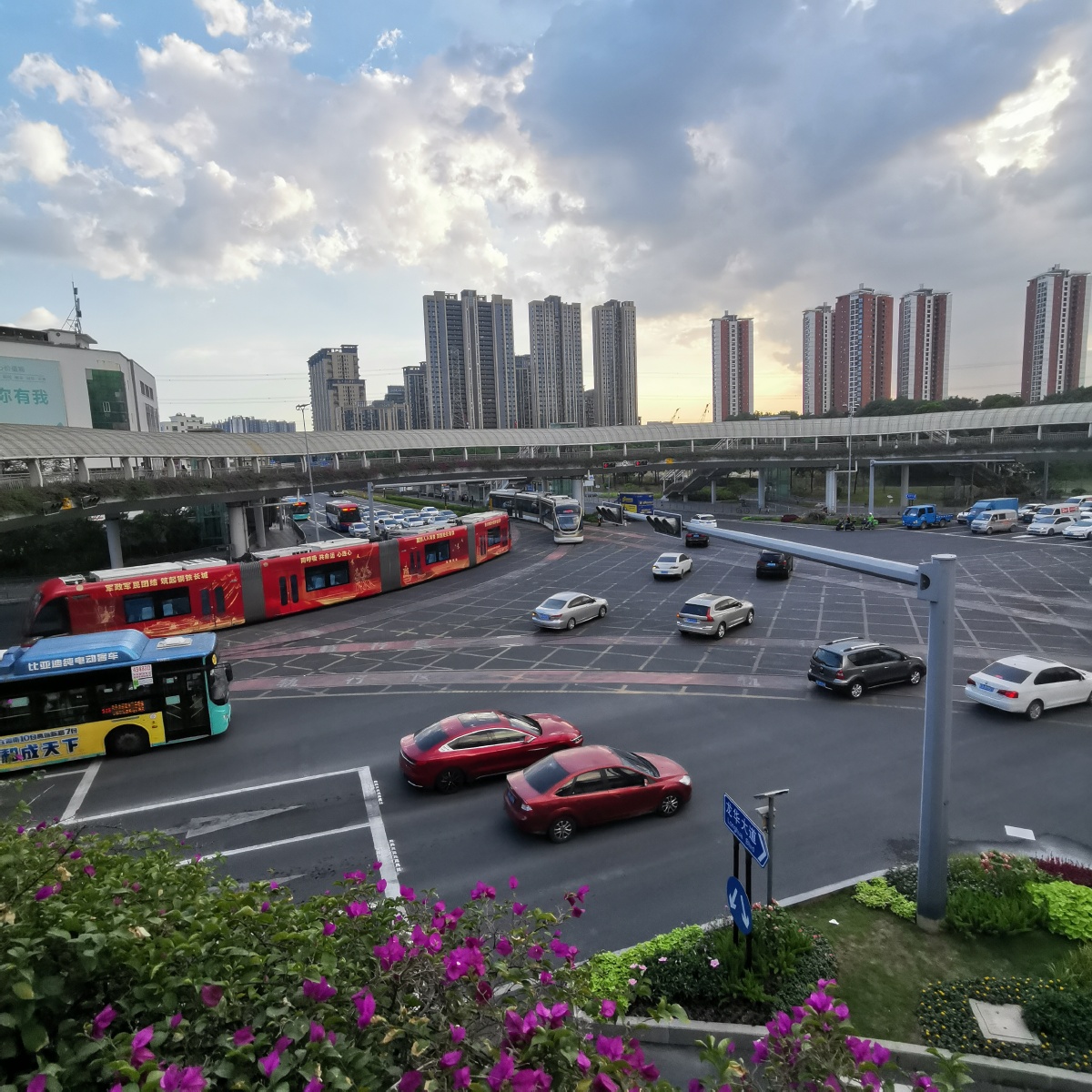 深圳龙华观湖街景