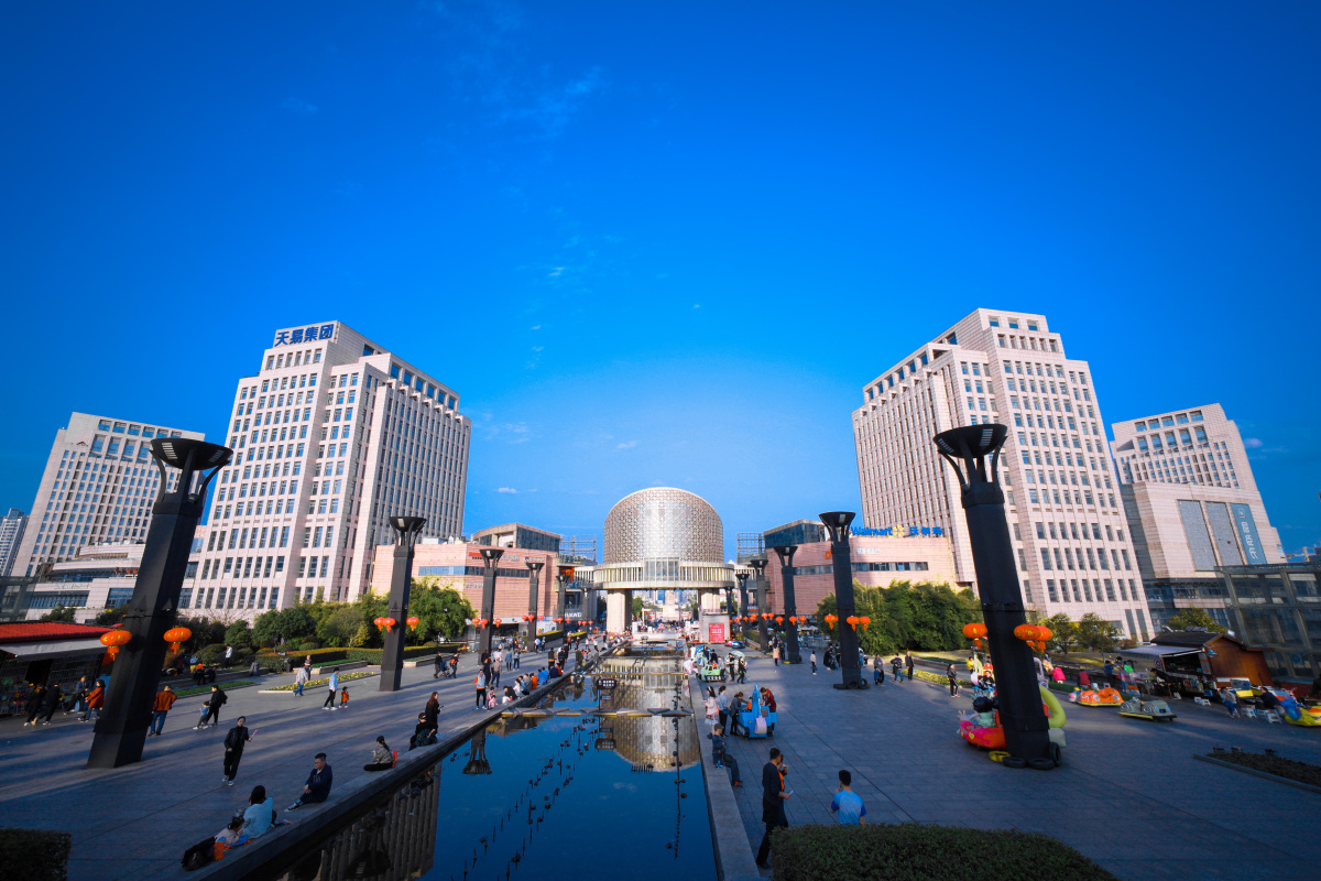 湖南省株洲市市中心美丽炎帝广场